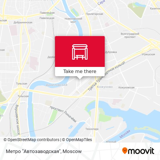 Метро "Автозаводская" map