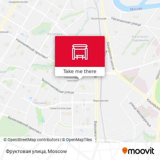 Фруктовая улица map
