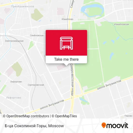 Б-ца Соколиной Горы map