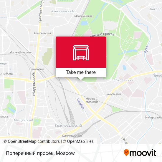 Поперечный просек map