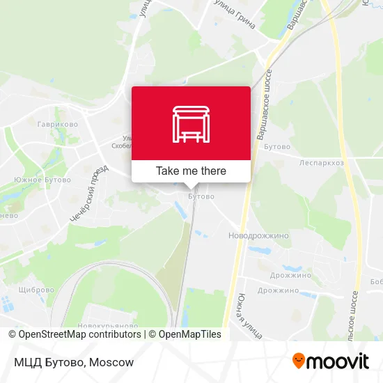 МЦД Бутово map