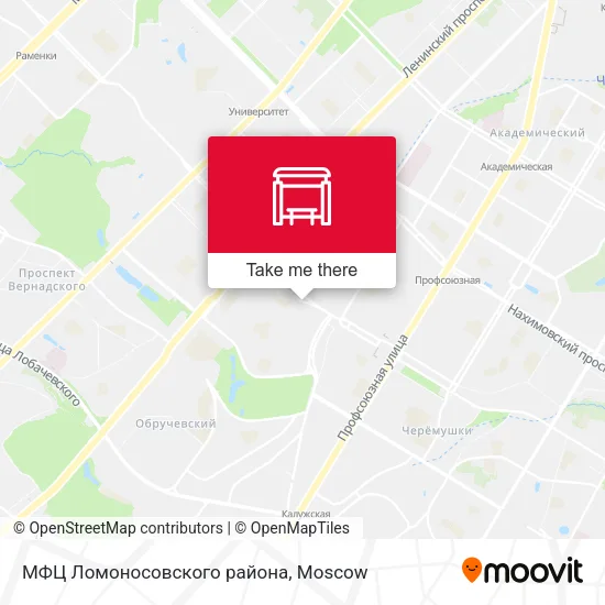 МФЦ Ломоносовского района map