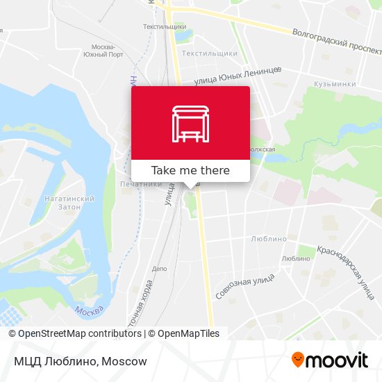 МЦД Люблино map