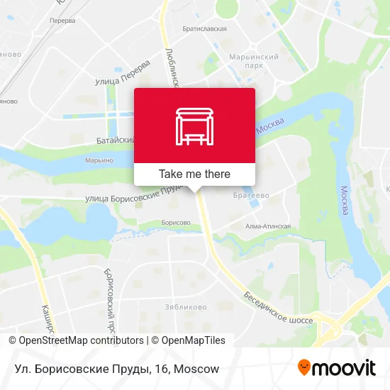 Ул. Борисовские Пруды, 16 map