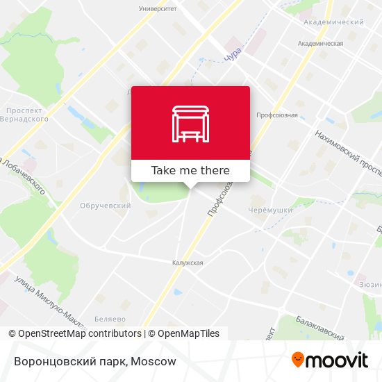 Воронцовский парк map