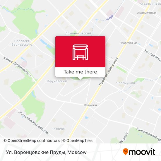 Ул. Воронцовские Пруды map