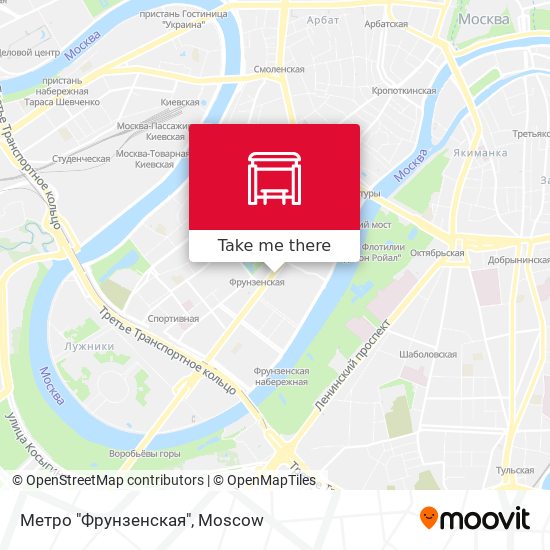 Метро "Фрунзенская" map