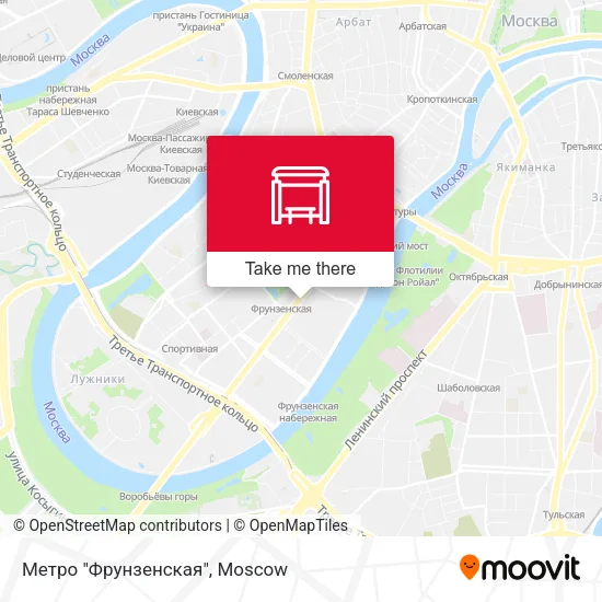 Метро "Фрунзенская" map