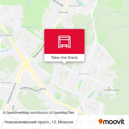 Новоясеневский просп., 12 map