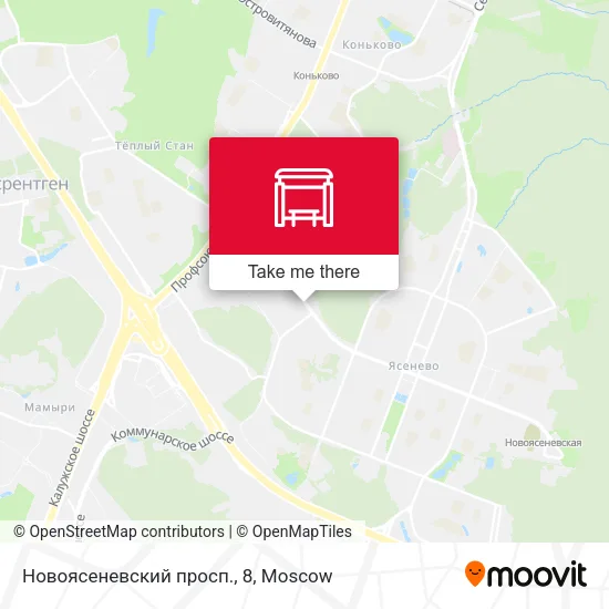 Новоясеневский просп., 8 map