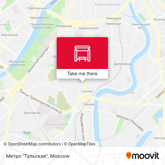 Метро "Тульская" map