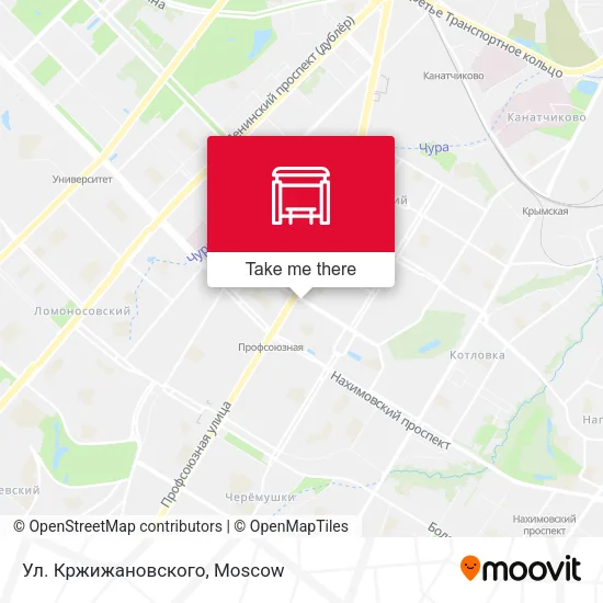 Ул. Кржижановского map