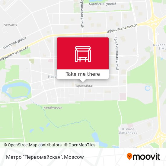 Метро "Первомайская" map