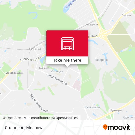 Солнцево map