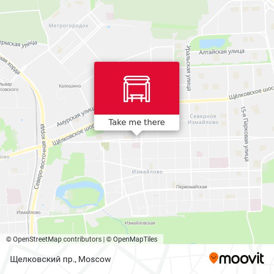 Щелковский пр. map