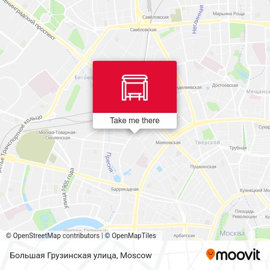 Большая Грузинская улица map