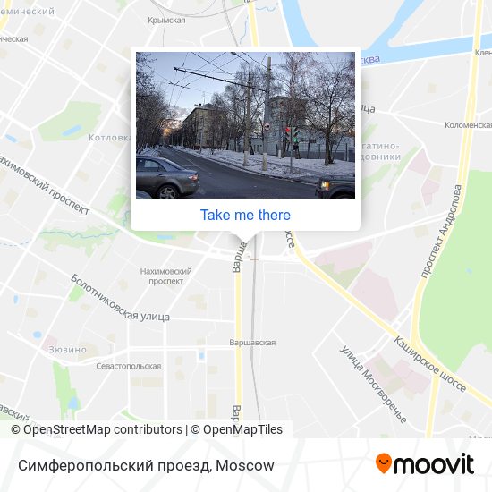 Симферопольский проезд map