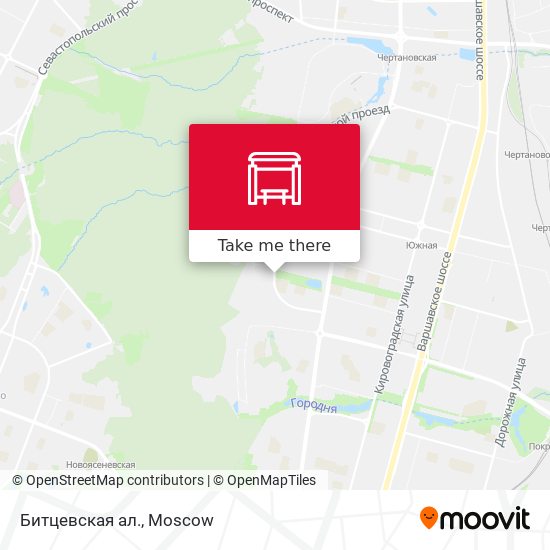 Битцевская ал. map