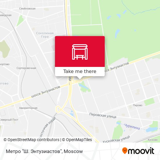Метро "Ш. Энтузиастов" map