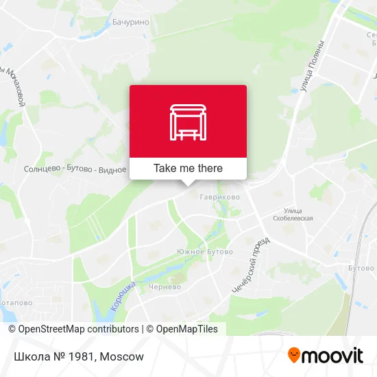 Школа № 1981 map