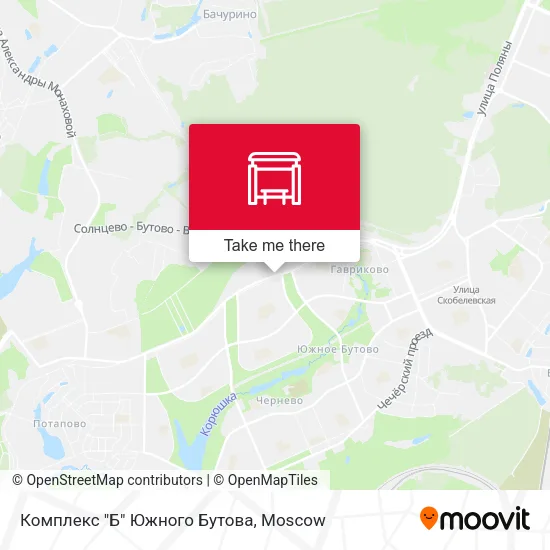 Комплекс "Б" Южного Бутова map