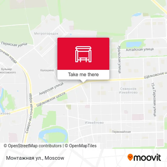 Монтажная ул. map
