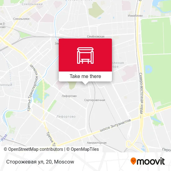 Сторожевая ул, 20 map