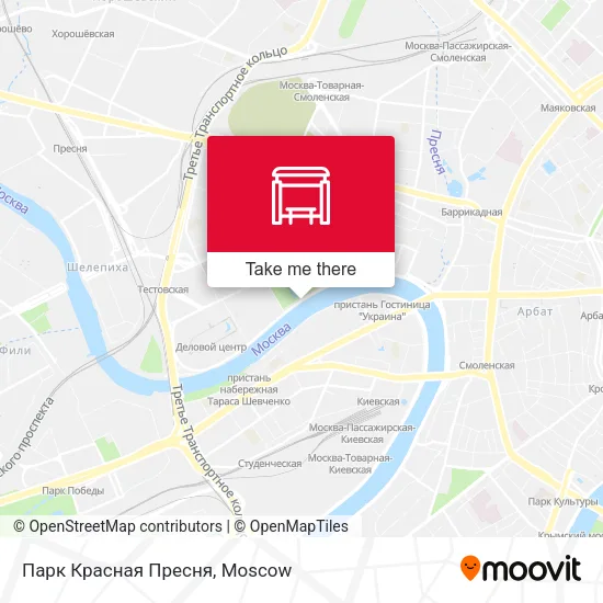 Парк Красная Пресня map