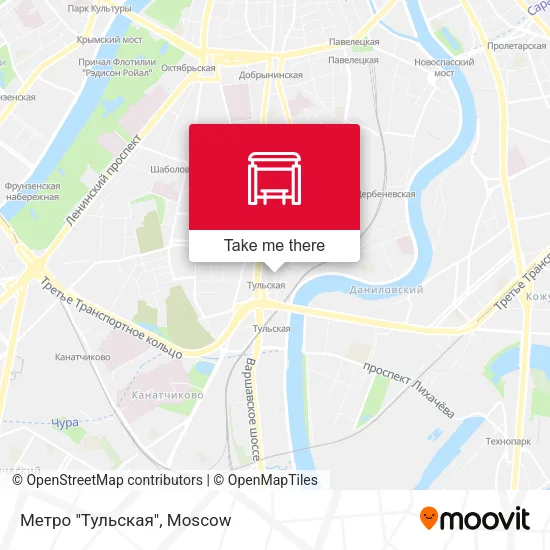 Метро "Тульская" map
