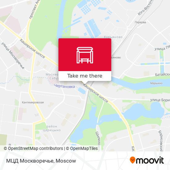 МЦД Москворечье map