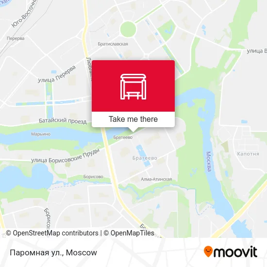 Паромная ул. map