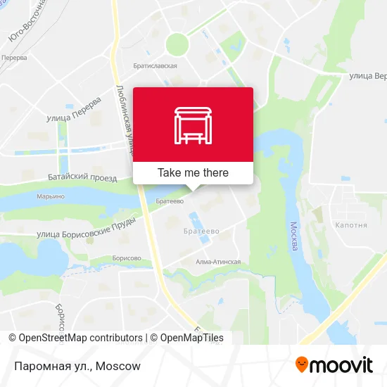 Паромная ул. map