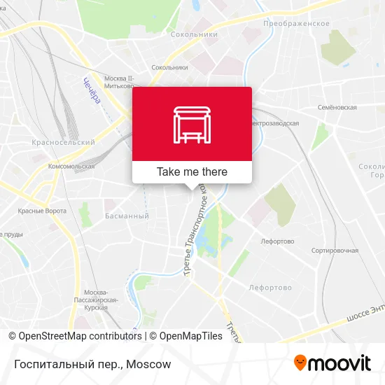 Госпитальный пер. map