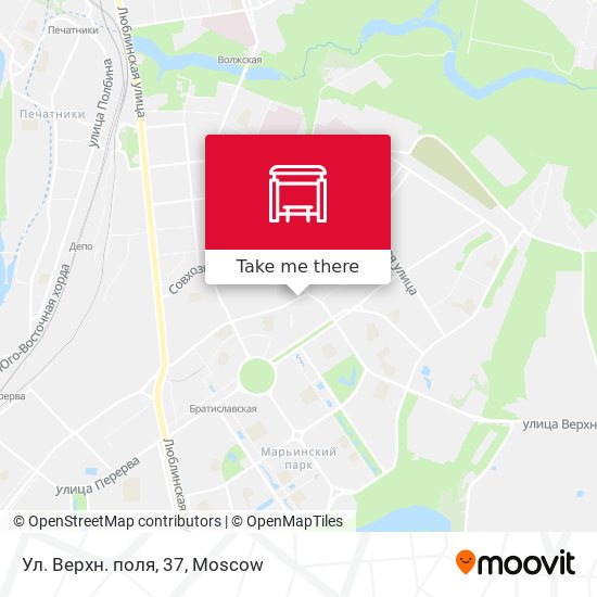 Ул. Верхн. поля, 37 map