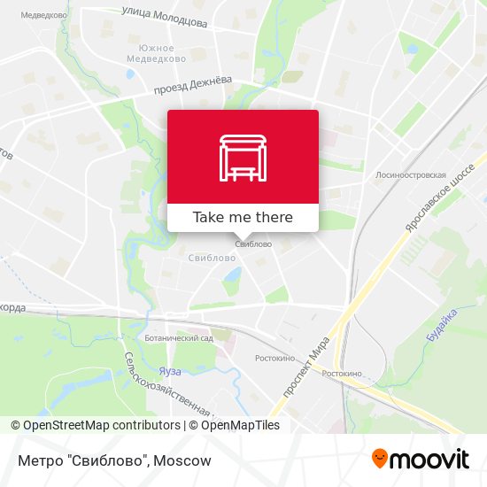 Метро "Свиблово" map