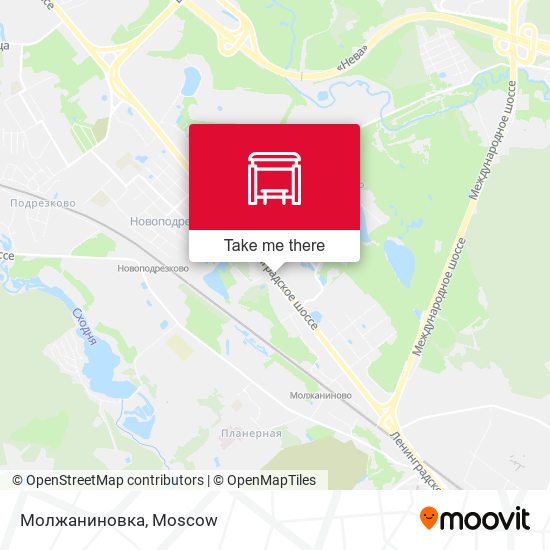 Молжаниновка map