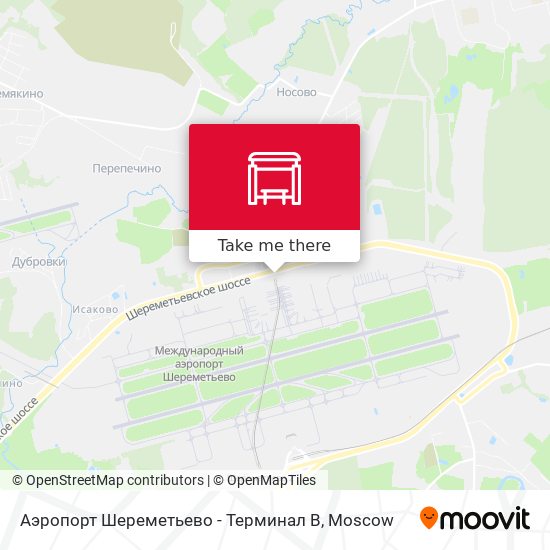 Аэропорт Шереметьево - Терминал B map