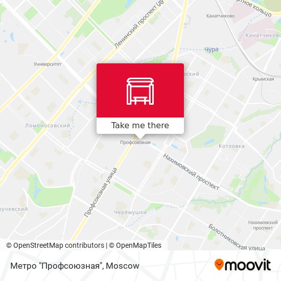 Метро "Профсоюзная" map
