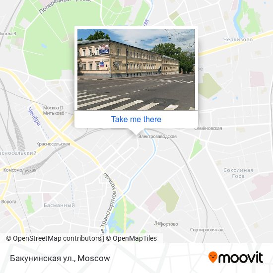 Бакунинская ул. map