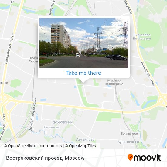 Востряковский проезд map