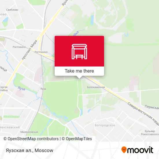 Яузская ал. map