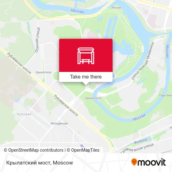 Крылатский мост map