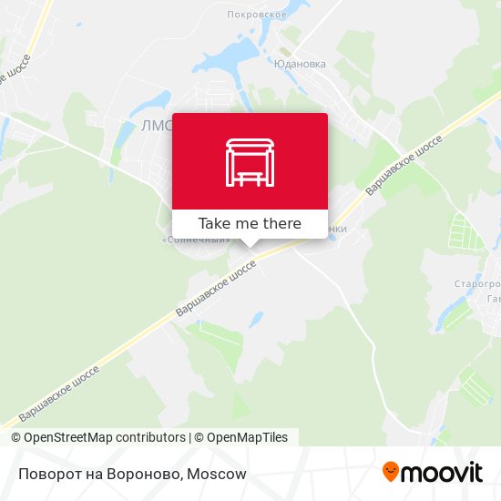 Поворот на Вороново map
