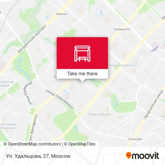 Ул. Удальцова, 27 map