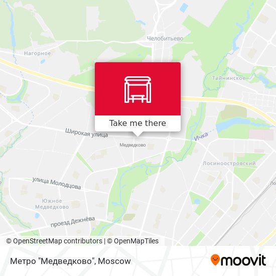 Метро "Медведково" map