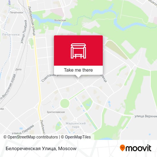 Белореченская Улица map