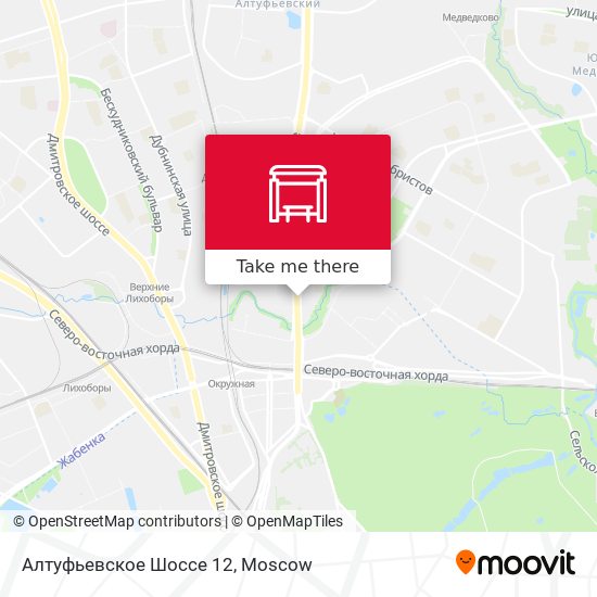 Алтуфьевское Шоссе 12 map