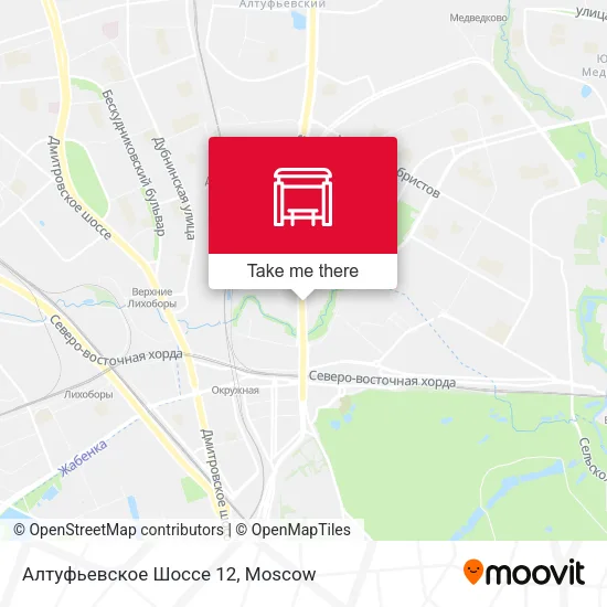 Алтуфьевское Шоссе 12 map