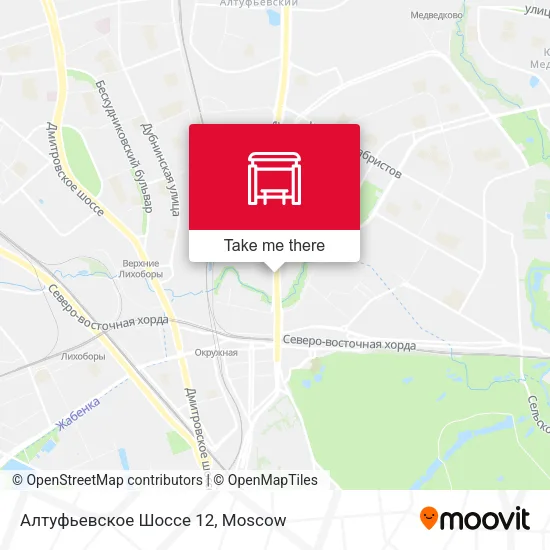 Алтуфьевское Шоссе 12 map