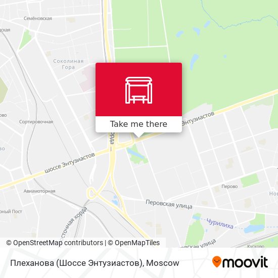 Плеханова (Шоссе Энтузиастов) map